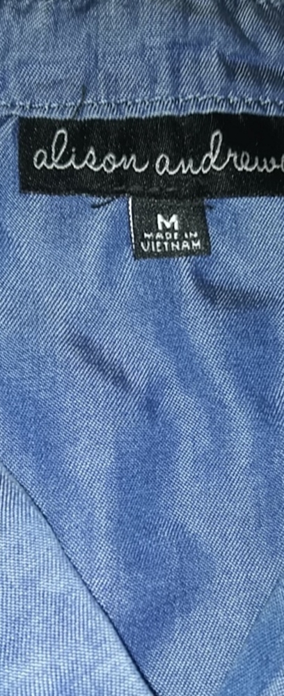 Floral jean like shirt